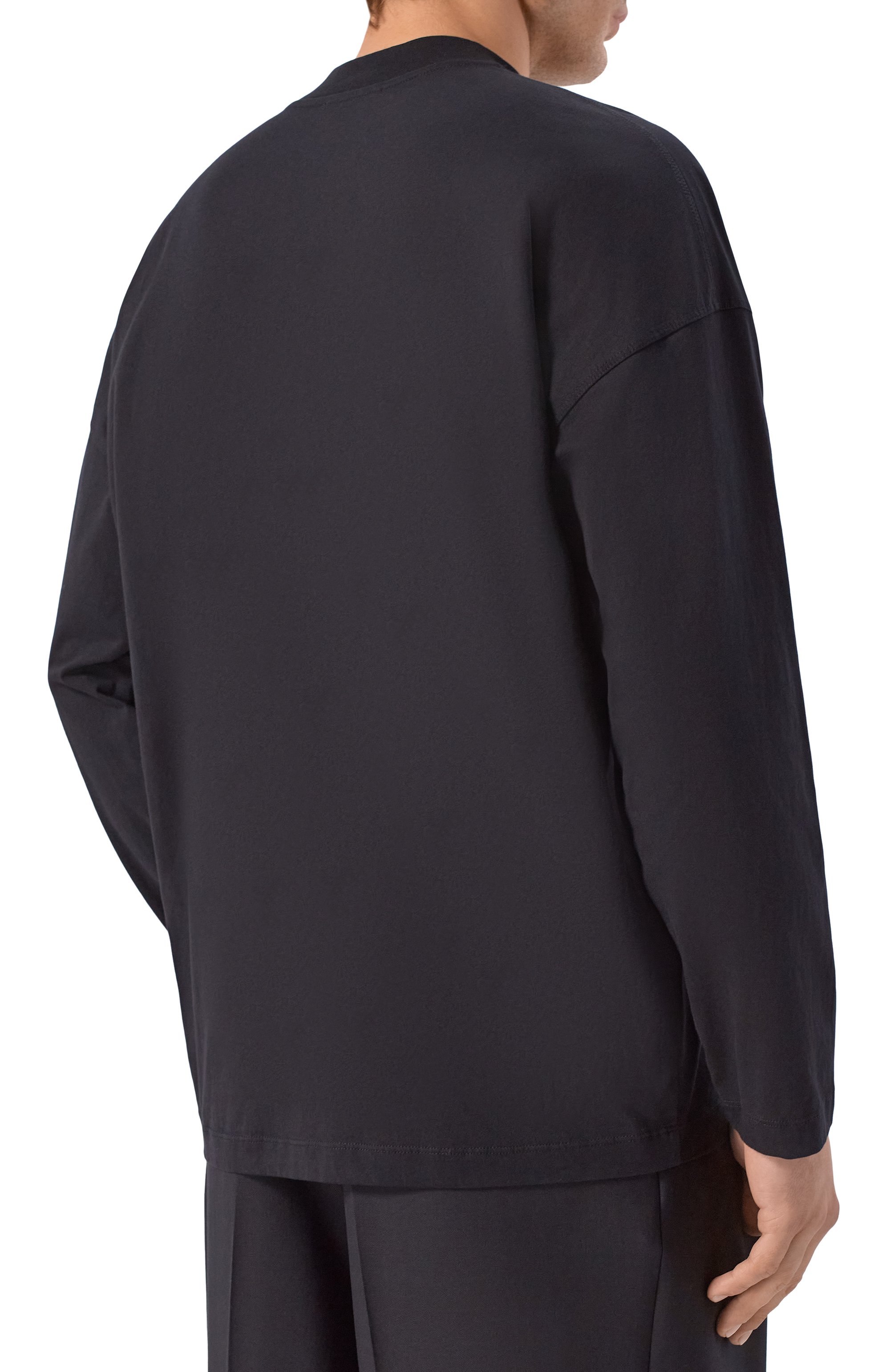 Хлопковый лонгслив JIL SANDER, арт. J22GC0257/J45084, фото 4