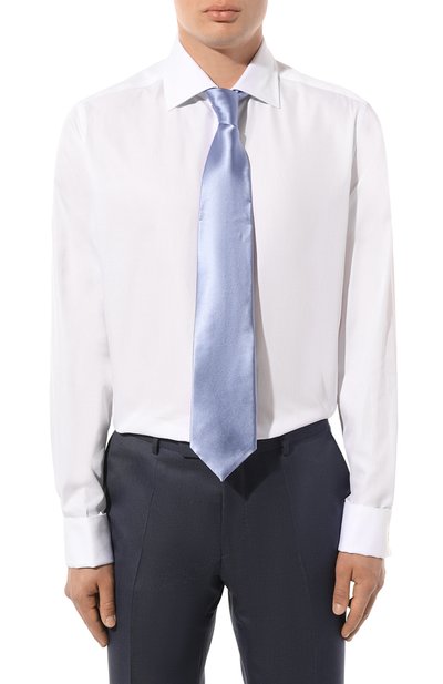 Хлопковая сорочка CANALI белого цвета по цене 24850 руб., арт. 718/GA60130, фото 3 Хлопковая сорочка CANALI, арт. 718/GA60130, фото 3