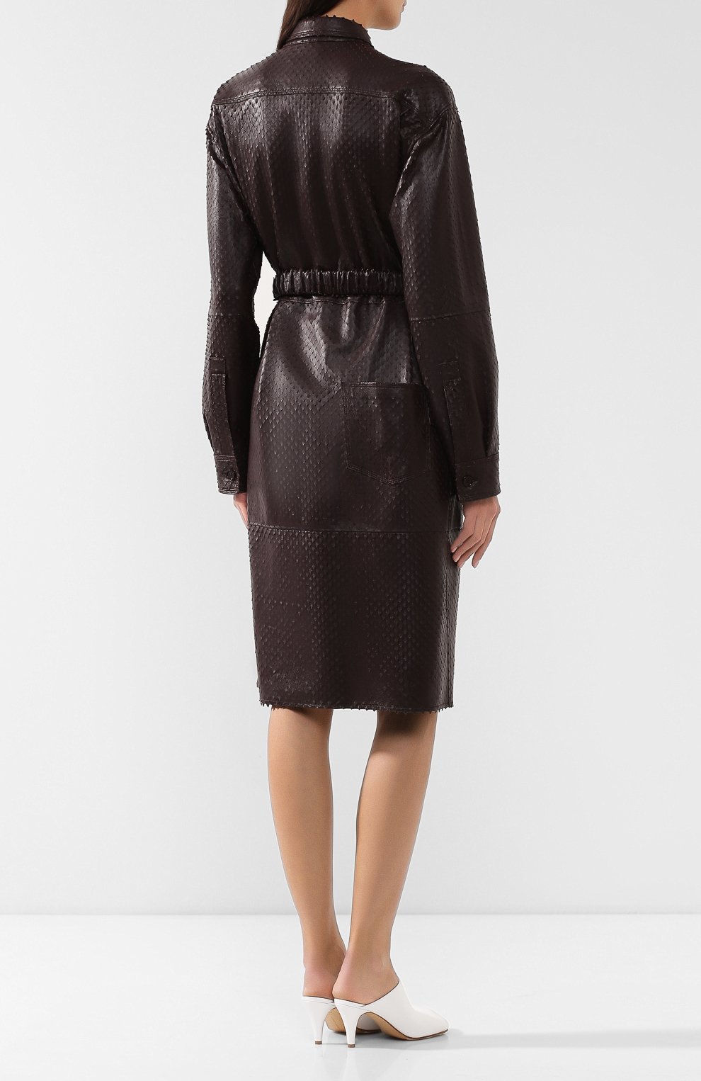 Кожаное платье BOTTEGA VENETA, арт. 574639/VF3S0, фото 4