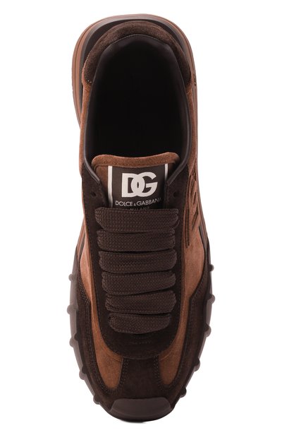 Замшевые кроссовки dg athletic DOLCE & GABBANA коричневого цвета по цене 85700 руб., арт. CS2384/A0836, фото 5 Замшевые кроссовки dg athletic DOLCE & GABBANA, арт. CS2384/A0836, фото 5