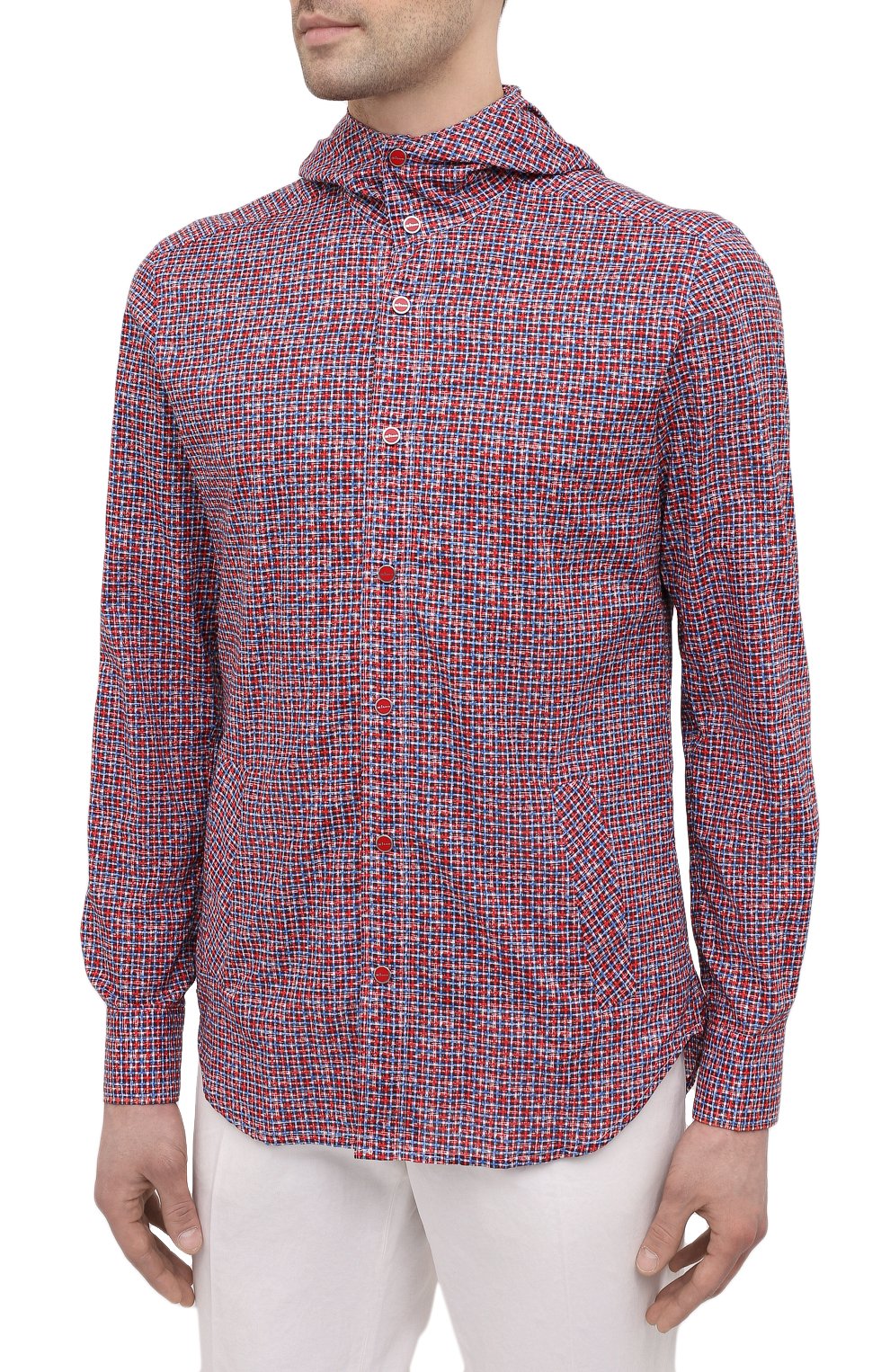 Хлопковая рубашка KITON, арт. UMCMARH0761102, фото 3