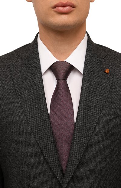 Шелковый галстук LANVIN фиолетового цвета по цене 14100 руб., арт. 6L8150/J5932, фото 2 Шелковый галстук LANVIN, арт. 6L8150/J5932, фото 2