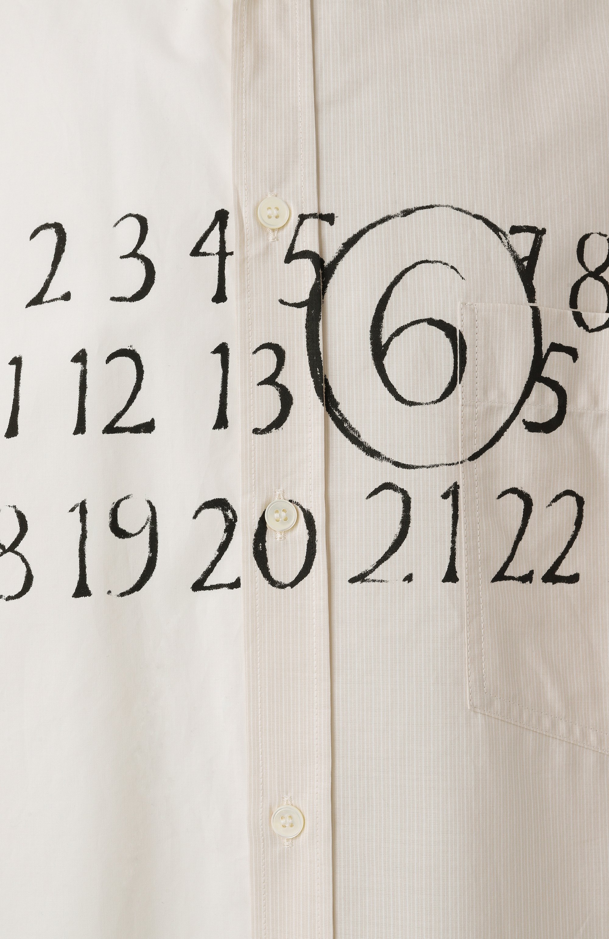 Хлопковая рубашка MM6, арт. SH0DR0007/MTN041, фото 6