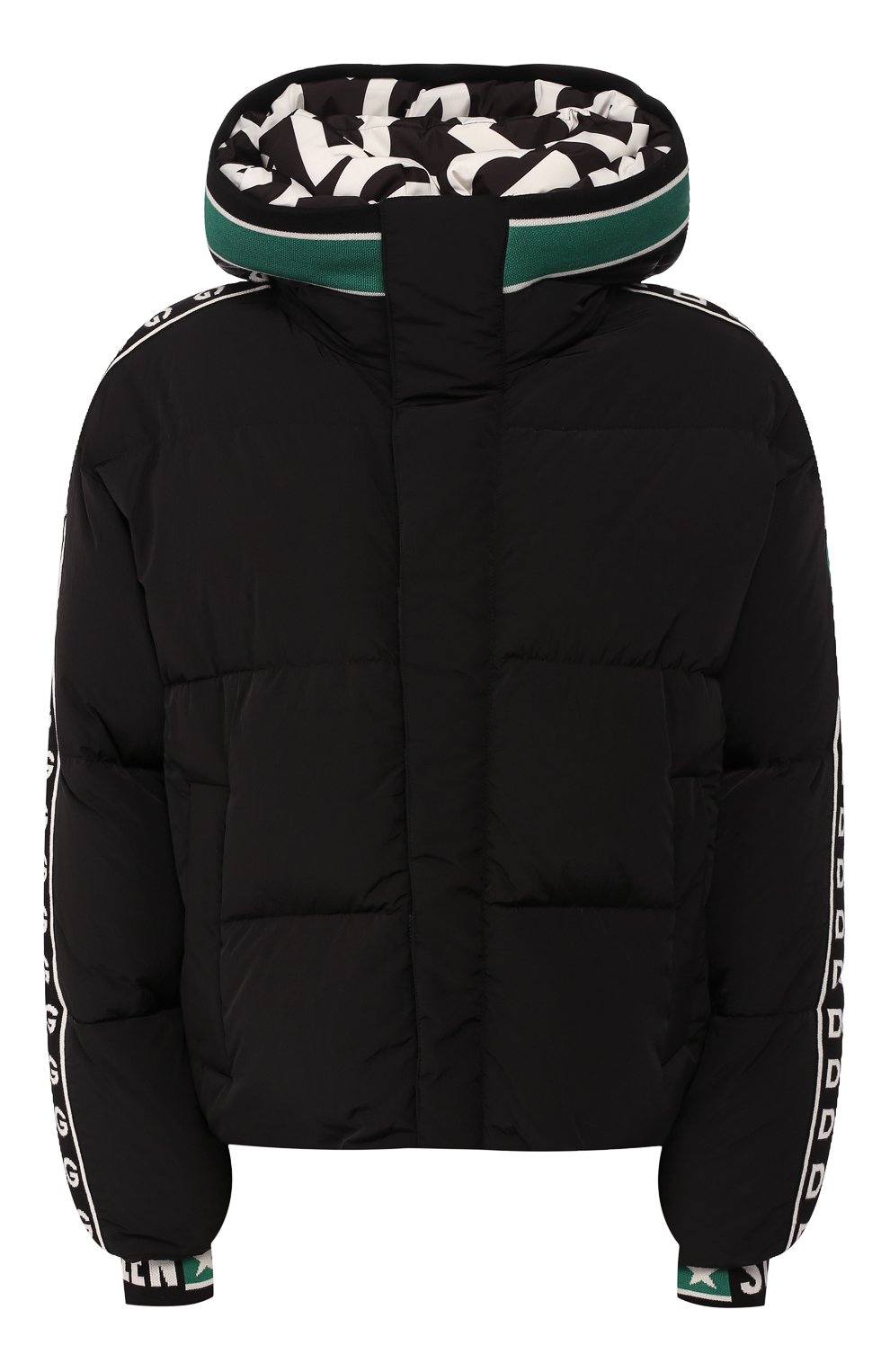 Пуховая куртка DOLCE & GABBANA черного цвета по цене 228000 руб., арт. F9G29T/FUM8T, фото 1 Пуховая куртка DOLCE & GABBANA, арт. F9G29T/FUM8T, фото 1