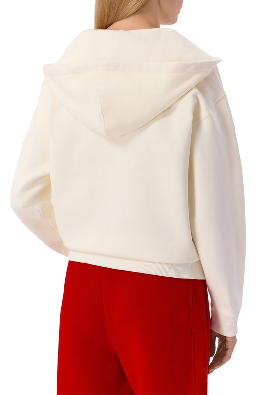 Хлопковая толстовка Jil Sander J53HG0001/J20128 Кремовый  J53HG0001/J20128 Фото 4