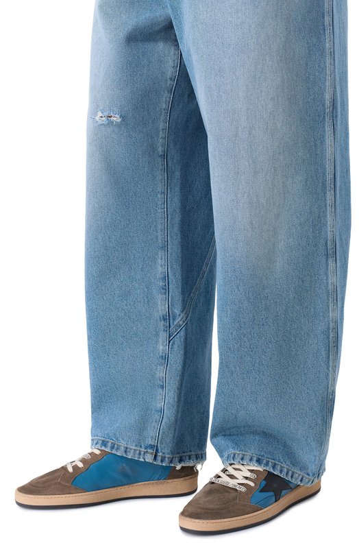 Кожаные кеды Ball Star Golden Goose Deluxe Brand GMF00117.F008130 Разноцветный  GMF00117.F008130 Фото 3