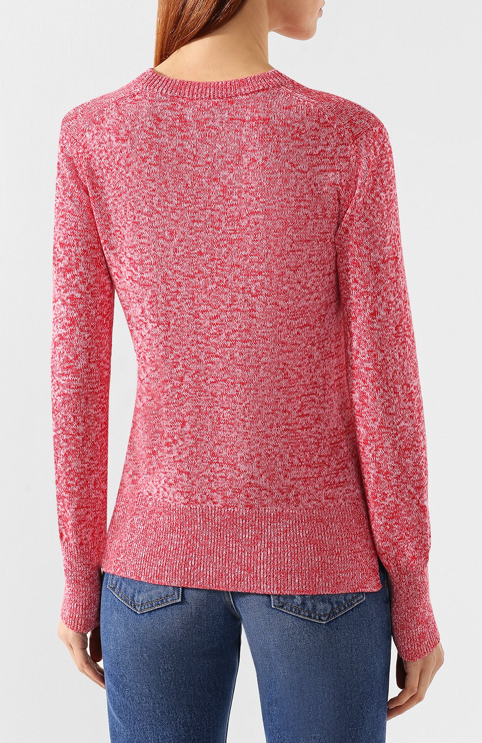 Хлопковый пуловер KENZO розового цвета по цене 42400 руб., арт. 2T05933XD, фото 4 Хлопковый пуловер KENZO, арт. 2T05933XD, фото 4
