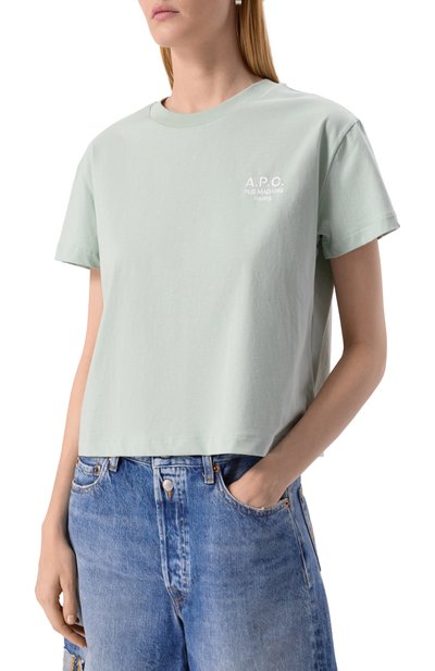 Хлопковая футболка A.P.C., арт. C0HBM-F26389, фото 3