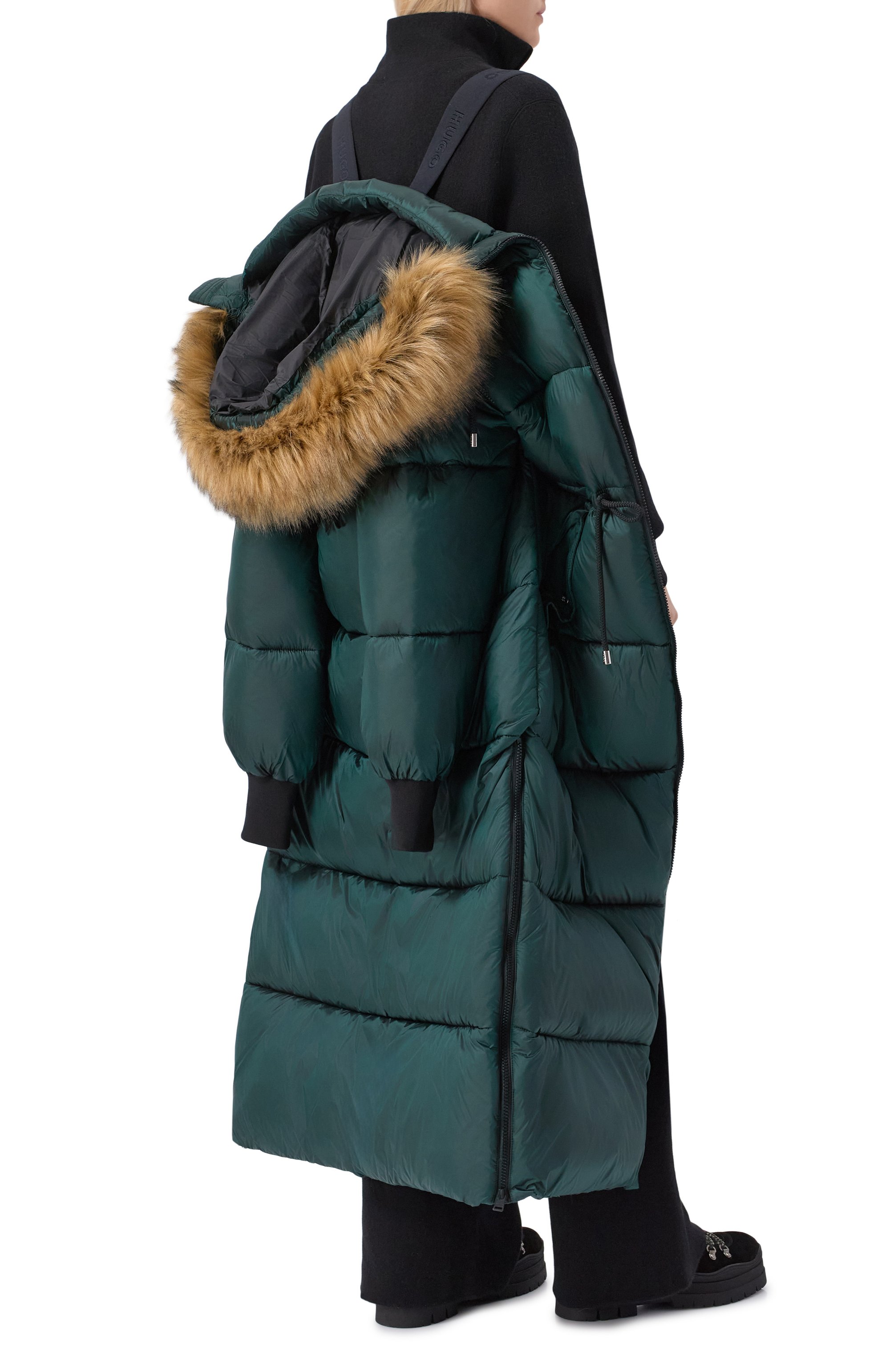 Пуховик HUGO темно-зеленого цвета по цене 59950 руб., арт. 50547222, фото 6 Пуховик HUGO, арт. 50547222, фото 6