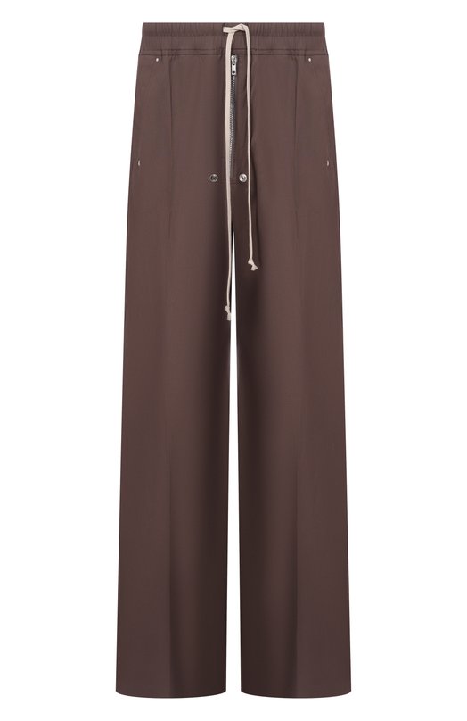 Хлопковые брюки Rick Owens RU01F2366/TE Коричневый RU01F2366/TE