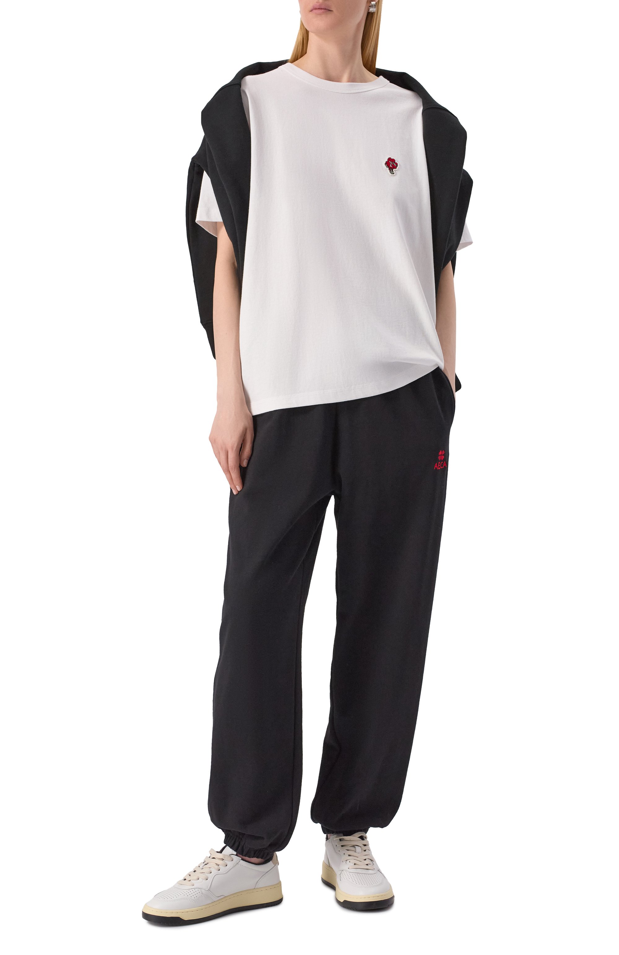 Хлопковая футболка AECA WHITE, арт. AWCMSSBDTTSST003C0.WHITE (XL), фото 2