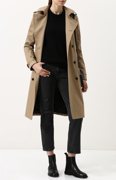 Однотонный кашемировый пуловер с круглым вырезом MICHAEL KORS COLLECTION, арт. KRK/648AKK976, фото 2