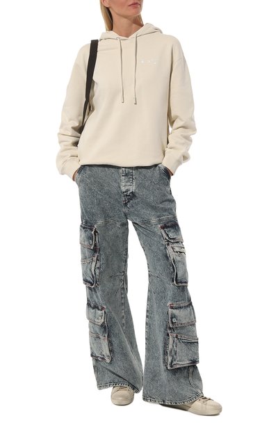 Женский хлопковое худи OFF-WHITE, арт. OWBB035F22JER0010901