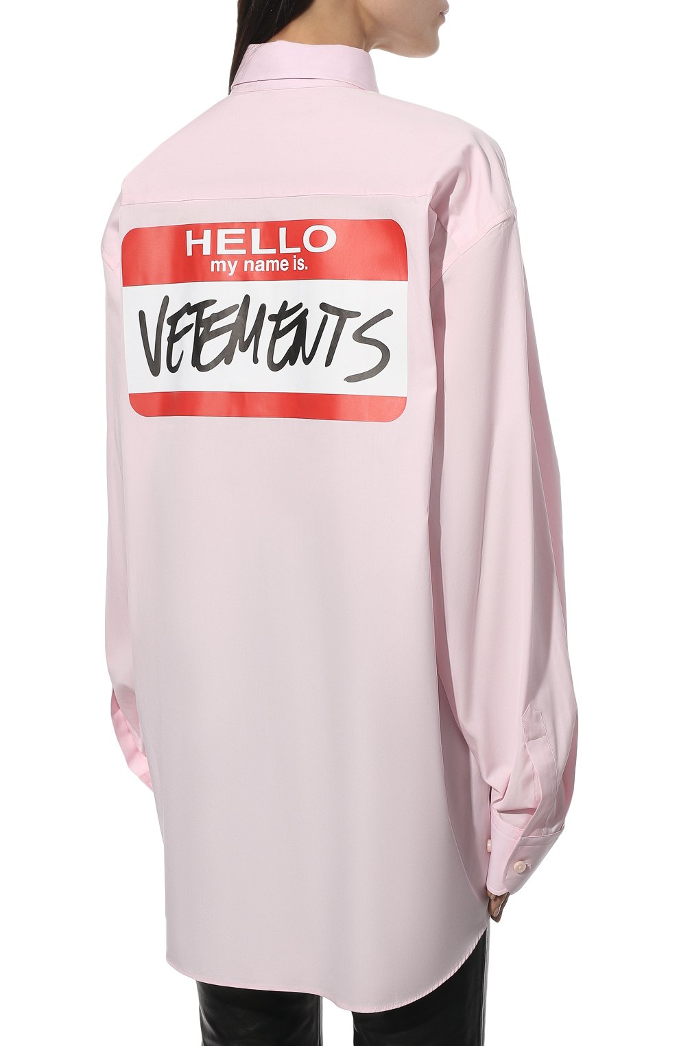 Хлопковая рубашка VETEMENTS,  арт. UE52SH140P 1003/W, фото 4