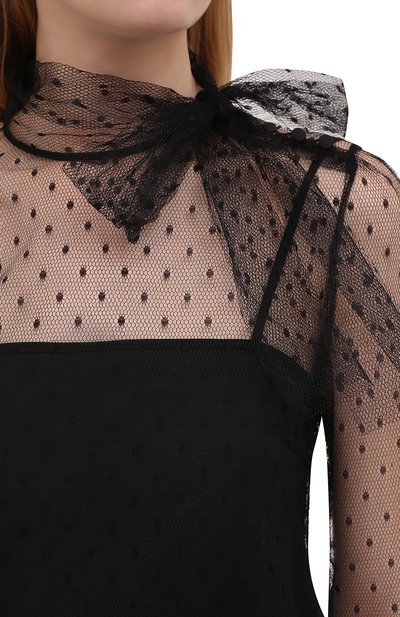 Блузка REDVALENTINO черного цвета по цене 39950 руб., арт. WR3AB1Y0/1GK, фото 5 Блузка REDVALENTINO, арт. WR3AB1Y0/1GK, фото 5