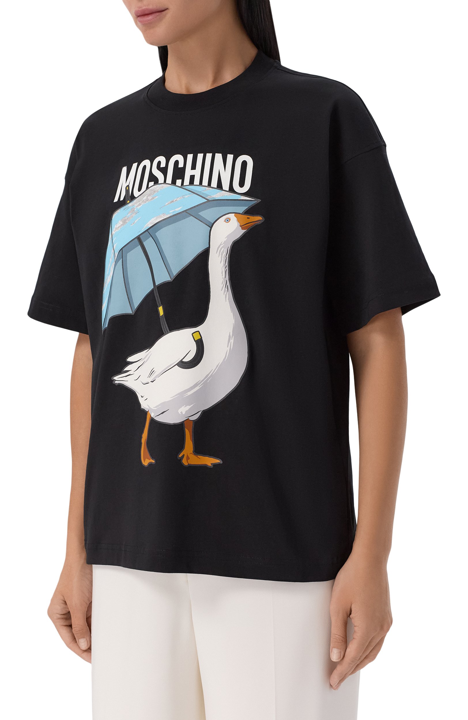 Хлопковая футболка MOSCHINO, арт. J0703/5541, фото 3