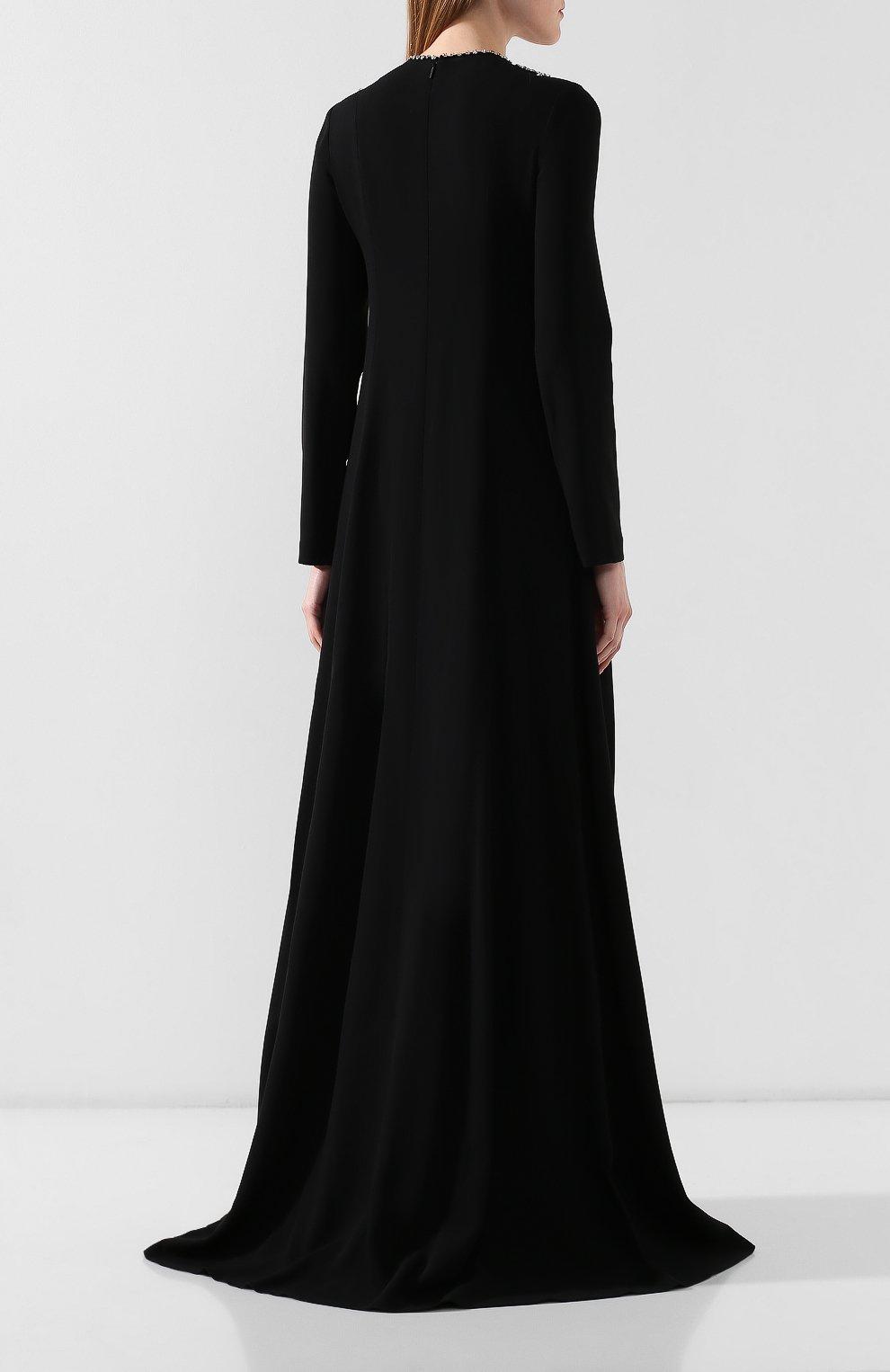 Платье-макси GUCCI черного цвета по цене 483000 руб., арт. 580135/XJBFQ, фото 4 Платье-макси GUCCI, арт. 580135/XJBFQ, фото 4