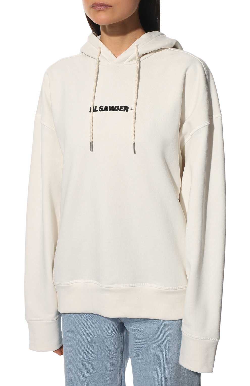 Хлопковое худи JIL SANDER, арт. JPPU707512-WU248608, фото 3