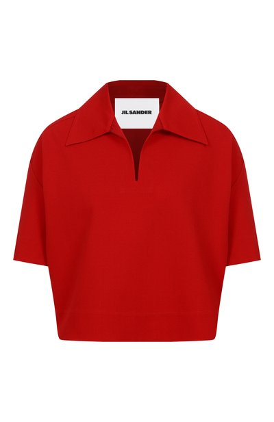 Женский поло из вискозы JIL SANDER, арт. J02GL0108/J20340