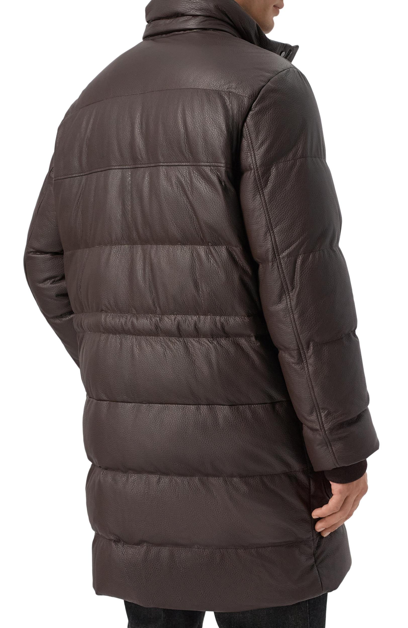 Кожаный пуховик с отделкой из енота STEFANO RICCI, арт. MDJ5300431/5901, фото 6