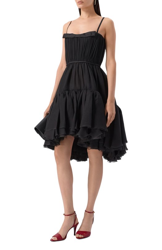 Шелковое платье Giambattista Valli 25FWSVTE5084/85CHI Чёрный  25FWSVTE5084/85CHI Фото 2