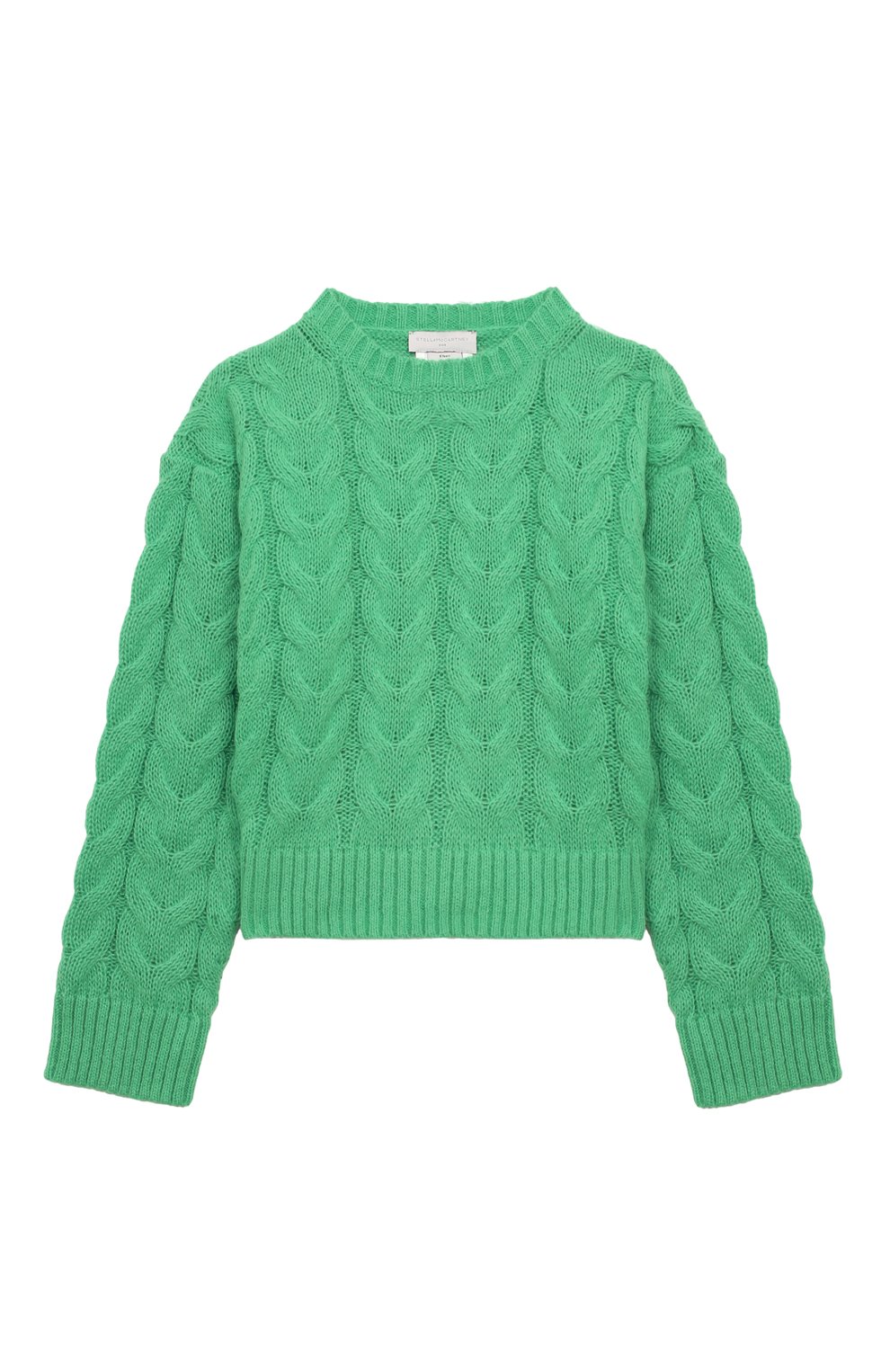 Свитер STELLA MCCARTNEY зеленого цвета по цене 14550 руб., арт. TV9B60, фото 1 Свитер STELLA MCCARTNEY, арт. TV9B60, фото 1