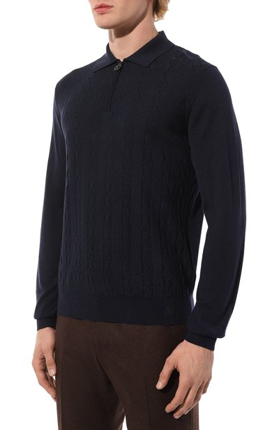 Поло из шерсти и шелка STEFANO RICCI, арт. KE08000P30/E23370, фото 3