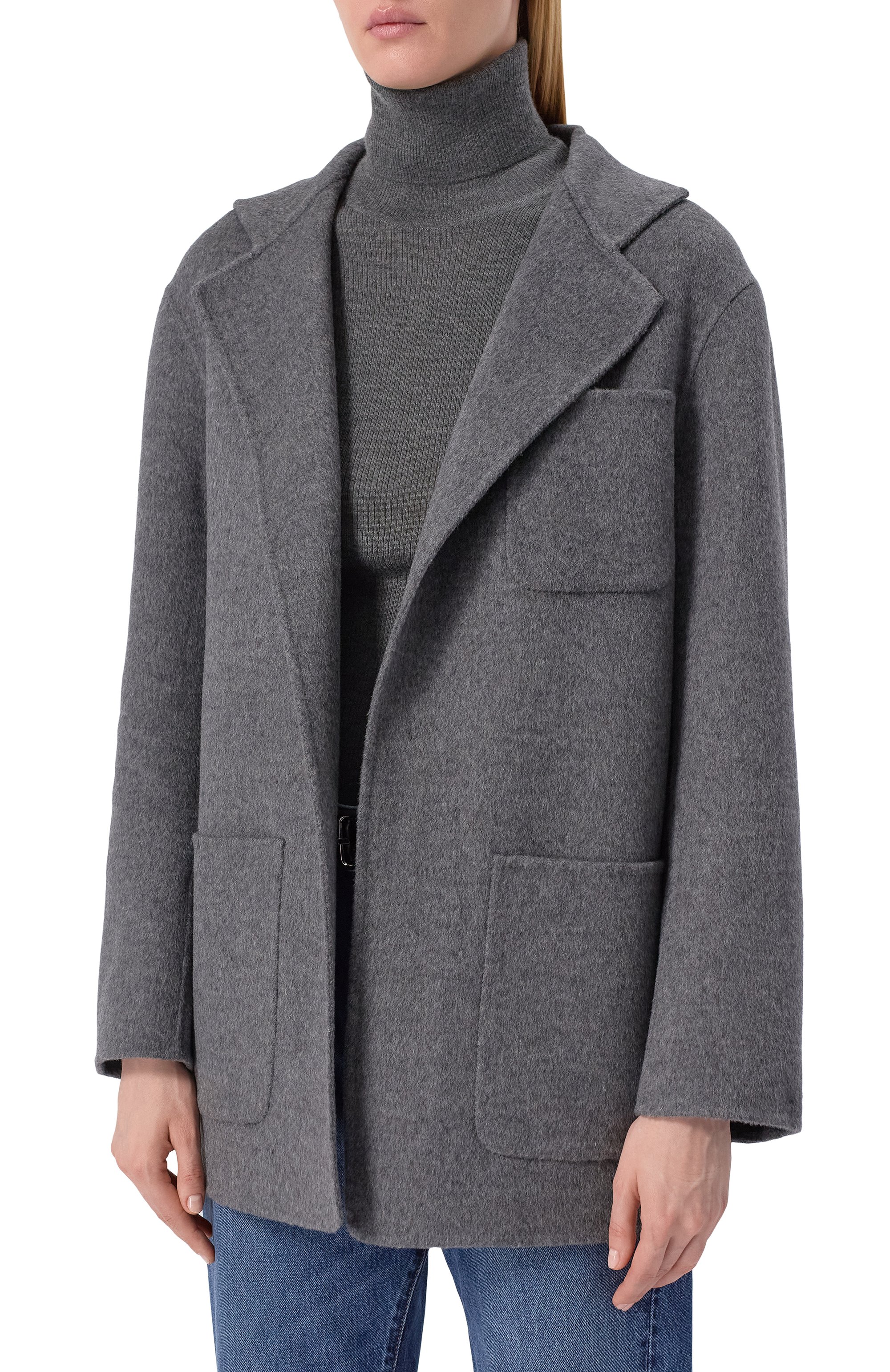 Шерстяное полупальто TOTEME, арт. 242-WR01613-FB0006, фото 3