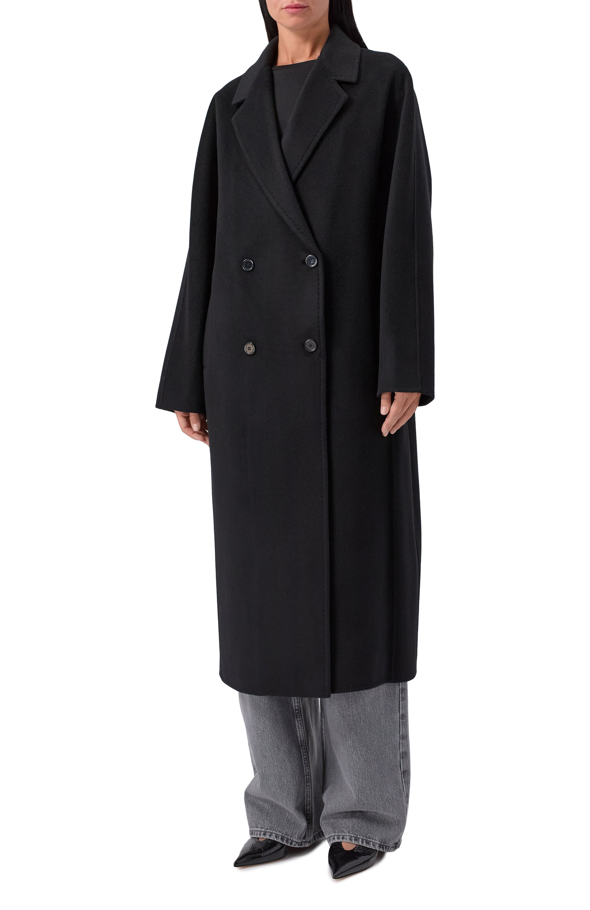 Пальто из шерсти и кашемира 12 STOREEZ черного цвета по цене 65000 руб., арт. 133526, фото 3 Пальто из шерсти и кашемира 12 STOREEZ, арт. 133526, фото 3