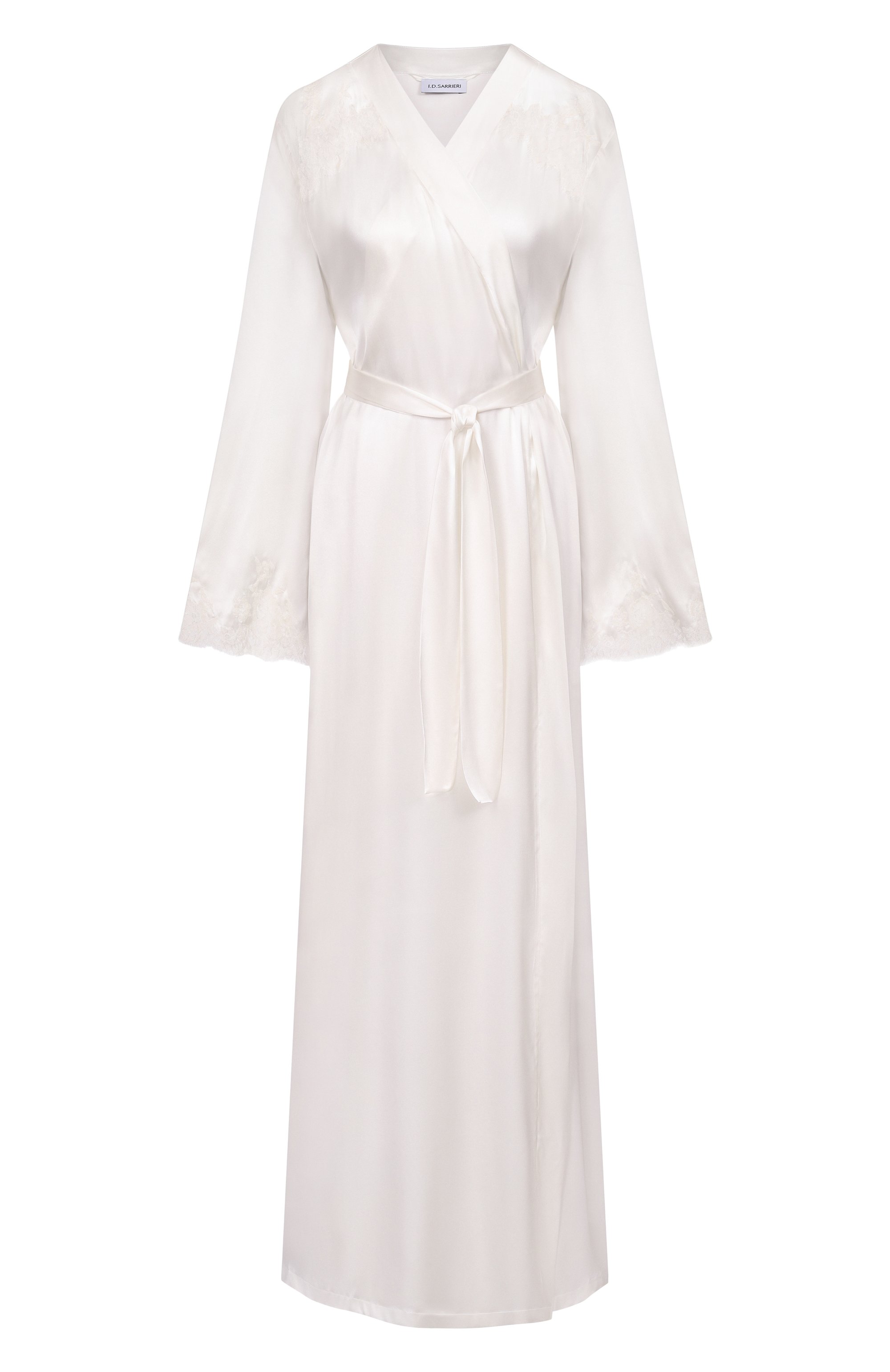 Шелковый халат I.D. SARRIERI кремового цвета по цене 246400 руб., арт. L4874, фото 1 Шелковый халат I.D. SARRIERI, арт. L4874, фото 1