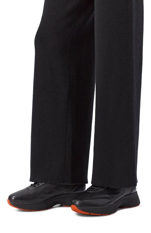 Кожаные кроссовки Easy Bounce Santoni WBBG61376NERPVWC Чёрный  WBBG61376NERPVWC Фото 2