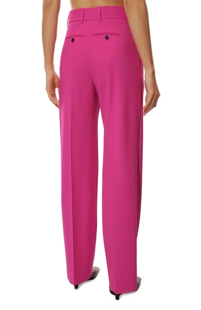 Шерстяные брюки MSGM фуксия цвета по цене 31100 руб., арт. 3341MDP13 227603, фото 4 Шерстяные брюки MSGM, арт. 3341MDP13 227603, фото 4