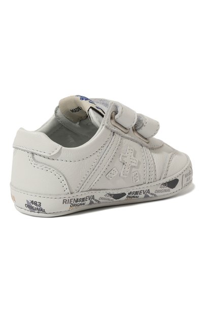 Кожаные пинетки PREMIATA WILL BE белого цвета по цене 16500 руб., арт. 23CU0033-V/BABY LUCY V/16-19, фото 3 Кожаные пинетки PREMIATA WILL BE, арт. 23CU0033-V/BABY LUCY V/16-19, фото 3