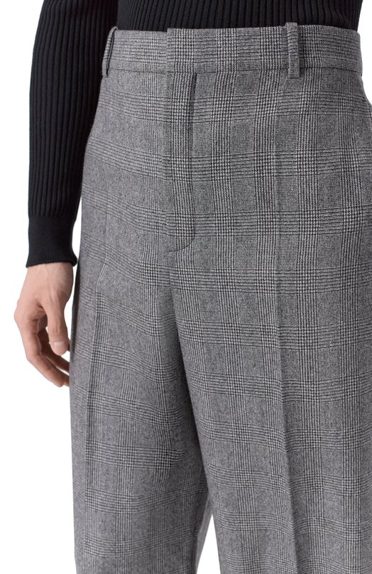 Шерстяные брюки Saint Laurent 844153/Y5H54 Серый  844153/Y5H54 Фото 5