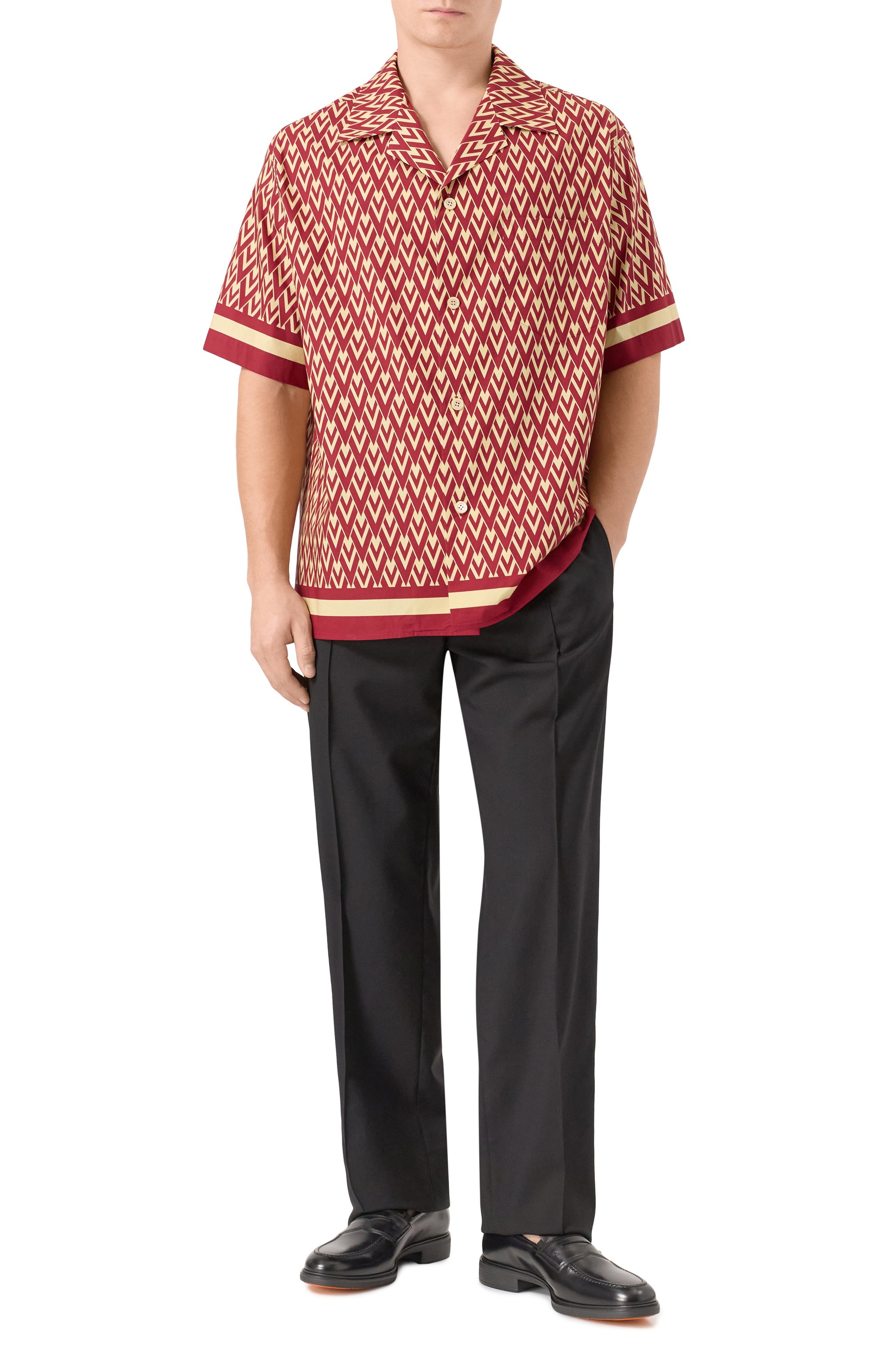 Хлопковая рубашка VALENTINO, арт. 7V3AA111/B20, фото 2