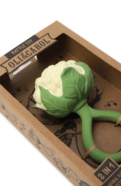 Погремушка-прорезыватель cauliflower OLI&CAROL, арт. L-RATTLE-CAULIFLOWER, фото 2