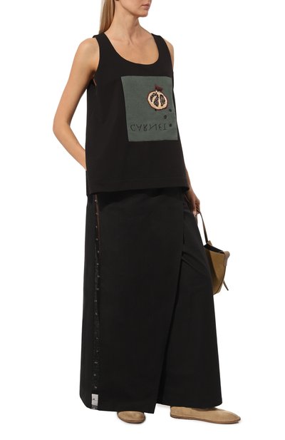 Майка MIDGARD PARIS черного цвета по цене 37500 руб., арт. V1-T601-BK, фото 2 Майка MIDGARD PARIS, арт. V1-T601-BK, фото 2