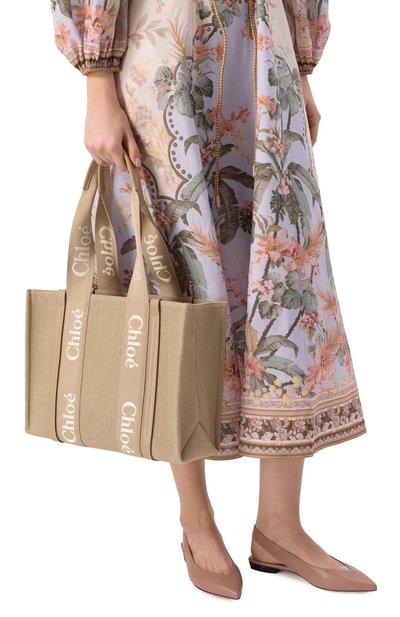 Сумка-тоут woody medium CHLOÉ, арт. CHC23AS383L17, фото 2