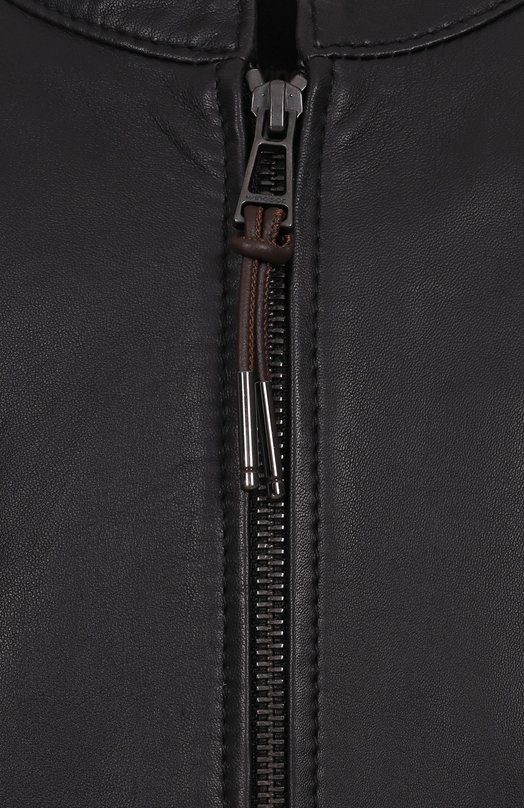 Кожаный бомбер Windsor B0RELL03-L/1300145/64 Чёрный  B0RELL03-L/1300145/64 Фото 6