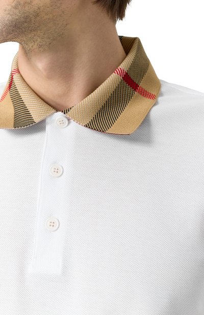 Хлопковое поло BURBERRY, арт. 8071621, фото 5