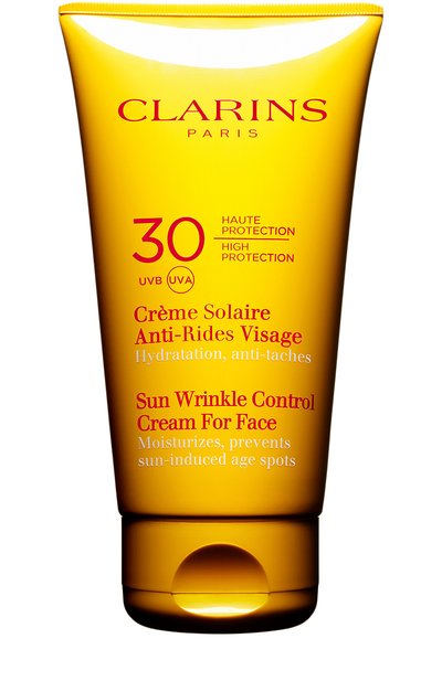 Женский солнцезащитный крем для лица crème solaire anti-rides visage spf 30 (75ml) CLARINS, арт. 80037693