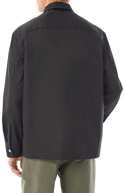 Куртка-рубашка JIL SANDER черного цвета по цене 135500 руб., арт. J22DL0301/J70147, фото 4 Куртка-рубашка JIL SANDER, арт. J22DL0301/J70147, фото 4