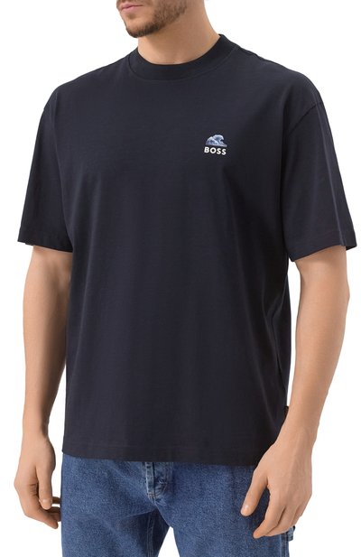 Хлопковая футболка BOSS ORANGE, арт. 50540520, фото 3