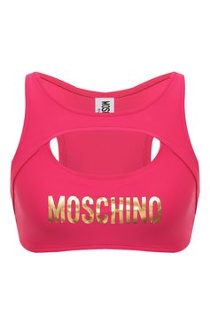 Женский бра-топ MOSCHINO фуксия цвета, арт. A5706/4901 | Фото 1 (Женское Кросс-КТ: Раздельные купальники; Материал внешний: Синтетический ма�териал; Материал сплава: Проставлено; Нос: Не проставлено)