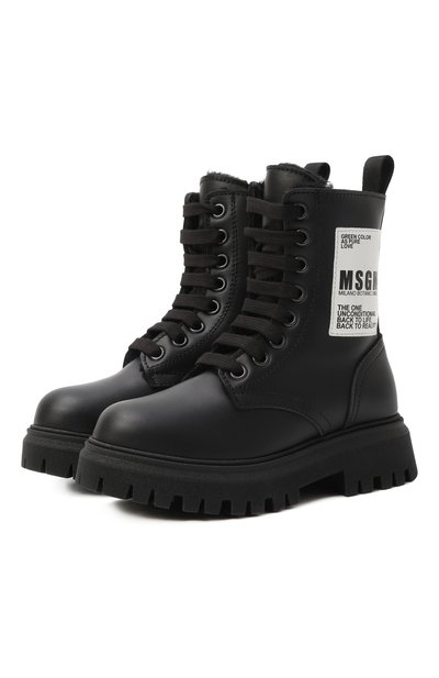 Кожаные ботинки MSGM KIDS, арт. 81142/19-27