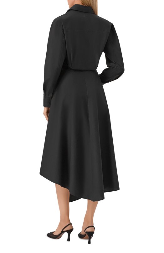 Хлопковое платье MSGM 4041MDA14X/267112 Чёрный  4041MDA14X/267112 Фото 3