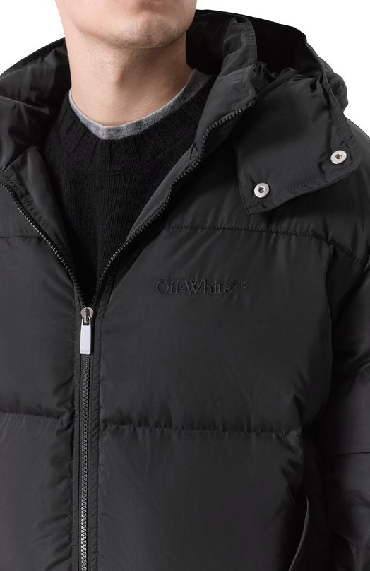 Пуховик Off-White 0MED066F25FAB001 Чёрный  0MED066F25FAB001 Фото 5