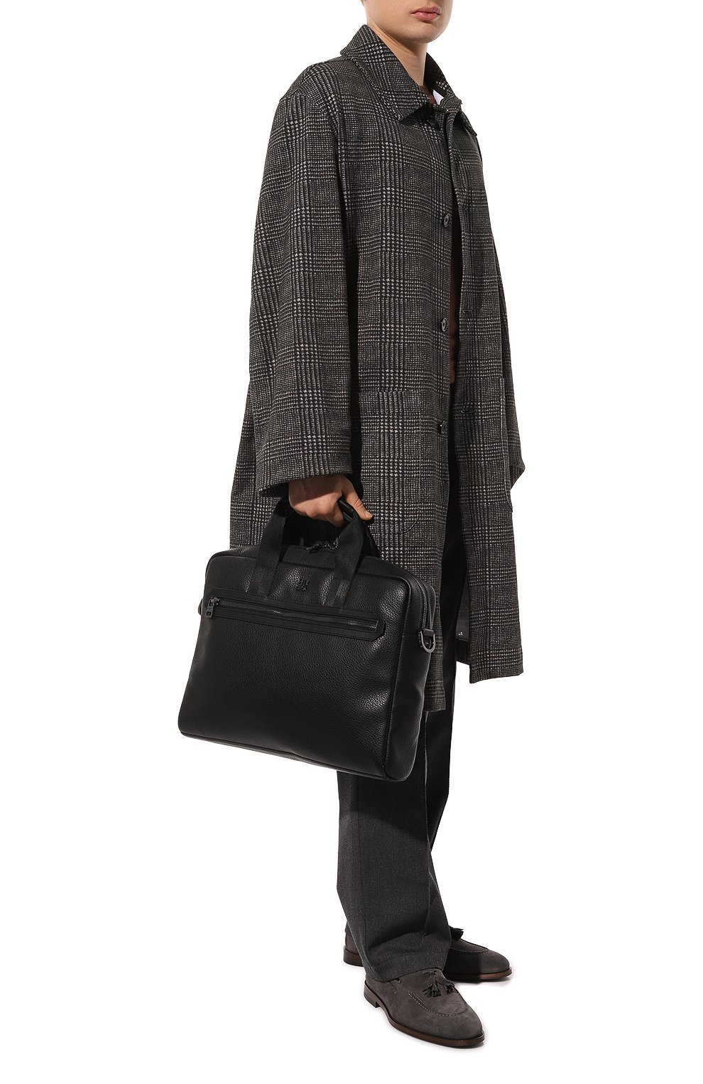 Сумка для ноутбука из экокожи HUGO черного цвета по цене 25900 руб., арт. 50512091, фото 7 Сумка для ноутбука из экокожи HUGO, арт. 50512091, фото 7
