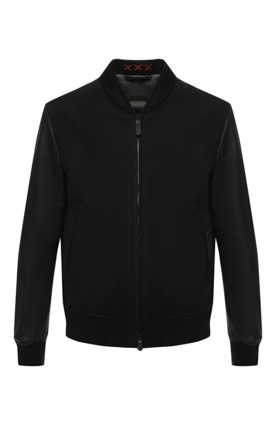 Бомбер с кожаными рукавами ZEGNA, арт. CSCIB2/5S113, фото 1