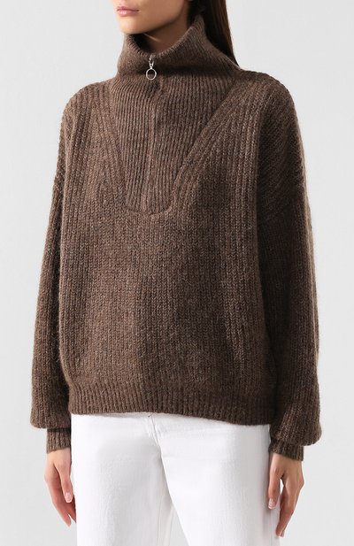 Свитер ISABEL MARANT ETOILE коричневого цвета по цене 33850 руб., арт. PU1109-19A064E/MYCLAN, фото 3 Свитер ISABEL MARANT ETOILE, арт. PU1109-19A064E/MYCLAN, фото 3
